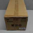 8X8 3-Compartment 50-Pack Plastic Clamshell Takeout Food Trays Heavy Duty Togo Disposable Box Carryout Meal Prep Packaging Catering Hinged Containers With Secure Snap Lid (Formerly FULING)