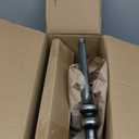 Brass Distressed Iron Round Pedestal End Table, 25 Inch Vintage Martini Cocktail Accent Table with Tray Top for Living Room, Bedroom 