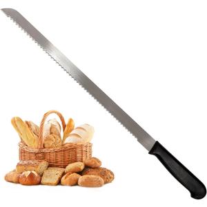 18.1-inch Bread Knife for Homemade Bread, Long Serrated Knife Stainless Steel Loaf Cutter for Cakes, Sandwiches