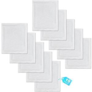 10 Pack Replacement Pads Compatible with Baseboard Buddy Cleaner Tool - Microfiber Reusable Cleaning Pads for Wet & Dry Use (Cleaner Tool NOT Included)