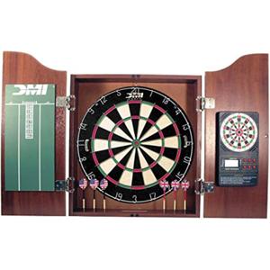 DMI Sports Bristle Dartboard Cabinet Sets - Includes LED Lighting or Electronic Scoring Option
