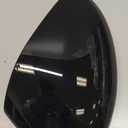 Glossy Black Right Passager Side Mirror Cover Cap Housing Compatible with 2022 2023 2024 2025 Honda Civic 11th gen without Turn Signal Model, Direct Replacement