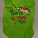 Green Halloween Dog Costume,Christmas Dog Clothes Shirt for Pets,Cats Dogs Christmas Outfit Pajamas for Small Medium Large Pet (Small) (S(6-9lb))