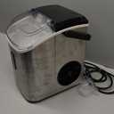 ecozy Nugget Ice Maker Countertop with Handle, Pebble Ice in 5 Mins, 33 lbs Per Day, Self-Cleaning Ice Machine with Ice Bags and Scoop, Portable Ice Maker for Kitchen, Bar, Parties, Camping, RV