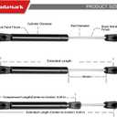 ML9945 10 Inch 45Lbs/200N Gas Strut Spring Shock for Toy Box Hinges Truck Pickup Tool Box Hydraulic Spring RV Overhead Cabinet Door Spring Opener Boat Lid Lift Support, 2 PCS