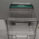 BINO | Stackable Storage Drawers, Large - 2 Pack, Clear | THE CRATE COLLECTION | Storage Bins With Drawers | Bathroom Organizers | Under Sink Organizer | Vanity Cabinet Home Organization