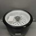 Proctor Silex Rice Cooker & Food Steamer, 30 Cups Cooked (15 Cups Uncooked), Includes Steam and Rinsing Basket, Black (37555)