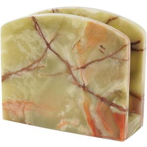 Radicaln Marble Napkin Holder 5.5" Inches Green Onyx Handmade Simple Modern Home & Kitchen Paper Towel Holder Countertop - Used as Utensil Holder, Home Dcor