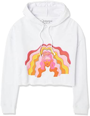 Queen Radio Unisex-Adult Flow Cropped Hoodie, S