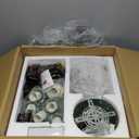 Flower Chandelier Fan with Light and Remote, Modern Flush Mount Ceiling Fan, Bulb Not Included