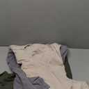 Men's Cotton T-Shirts Oversized Unisex Short Sleeves Casual Loose Wash Solid Basic Tee Tops (Large, Beige+armygreen+grey)