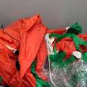 Christmas Inflatables Decorations Outdoor, 8FT Rooftop Santa Claus, Blow Up Sitting Santa with Gift Candy and Reindeer, Inflatable Yard Decor with Built-in LED Lights for Xmas Garden Lawn Party