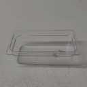 Carlisle FoodService Products Plastic Food Pan 1/3 Size 4 Inches Deep Clear