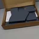 KST36 Wooden Step Stool - 250LBS Load, Non - Slip Water - Resistant Foot Stool for All Ages, Bathroom & Kitchen (Blue & White, Two Step)