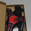 PHOEPET No Pull Dog Harness Medium Reflective Front Clip Vest with Handle,Adjustable 2 Metal Rings 3 Buckles[Easy to Put on & Take Off](M, Red)