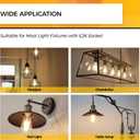 5 x Hizashi LED Edison Bulbs, 6W, Equivalent 60W, 3000K Soft White, Dimmable E26 LED Bulb, 95+ CRI 700 Lumens, ST19 Vintage Light Bulbs, Clear Glass, Pack of 6