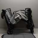 Collapsible Wagon with Wheels, Wagons Carts Foldable, Heavy Duty Folding Utility Cart for Grocery, Camping, Shopping, Sports, Garden, Fishing, Grey (Gray)