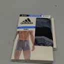 adidas Men's Performance Stretch Cotton Trunk Underwear (3-Pack) Designed for Active Comfort and All Day Wear (Medium, Onix Grey/Black/Grey)
