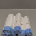 Small Trash Bags 4 Gallon with Drawstring, 1.1 Mil 15 Liter White Thick Unscented Small Plastic Garbage Bags for Bathroom, Wastebasket Liners for Toilet Home Office and Bedroom (4 Gal-120)