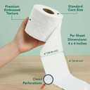 Eco Soul Premium Bamboo Toilet Paper 3 Ply | 24 Mega Rolls | 300 Sheets Each | FSC Certified Hypoallergenic, Textured & Skin-Friendly Septic-Safe Soft Bathroom Tissue Eco-Friendly Chemical & Dye Free
