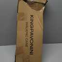 KingPavonini Canes for Women/Men with Second Handle, Foldable & Adjustable Walking Cane with 4-Pronged Base, Quad Cane for Stability, Standing, Balance, Leg Surgery Recovery (black)