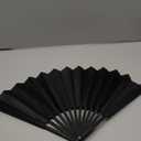 KEZKALS Clacking Fans for Line Dancing, Hand Fan, Black Hand Fans for Women Foldable, Clack Fans for Line Dancing, Folding Fan, Boots on The Ground Hand Fan Foldable for Dance, Party, Cosplay 13" (13.8 inche)