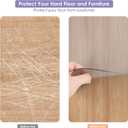 Vicwe Area Mat for Hard Floor, 3'5' Clear Area Rug for Home, PVC Non-Slip Floor Protector for Dining Room, Large Anti-Scratch Floor Mats for Laundry Room, Kitchen, Bedroom