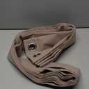 100% Black Out Pleated Folding Curtains with Magnetic Closure, Curtain for Patio Door-Heat Blocking Home Decor Drapery, 1 Panel, W45 x L96, Tan