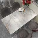 4 x 16"197" Thick Blue Gold Marble Wallpaper Peel and Stick Waterproof Glossy Textured Marble Contact Paper for Countertops Vinyl Wrap Removable Faux Granite Wall Sticker for Backsplash Bathroom