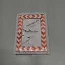 Handicrafts Home Red Picture Frame, Handmade Bone inlay 4x6 Frame for Living Room, Bedroom, Office, Desk, Shelf & Gallery Wall, Wall & Tabletop Display, Modern Farmhouse, Mosaic Chevron Collection