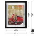 Pack Of 3 Umbra 316280-040 Floating Frame for Displaying Documents, Diploma, Certificate, Photo or Artwork, 11 x 14 8-1/2 x 11, Black 