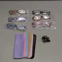 Gaoye 2.5 Reading Glasses for Women, 6 pack Fashion Readers for Women Spring Hinge Eye Glasses, Blue Light Reading Glasses (*C1 Mix Color)