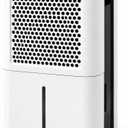 AIRPLUS Max 50 Pint Tall Dehumidifier for Home Bedroom up to 4500 Sq Ft | Mid Century Retro Design, Continuous Drainage, Drain Hose, Intelligent Humidistat, Ideal for Basement, Bedroom, Bathroom (Does not power on parts only)