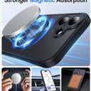 Faiono Magnetic for iPhone 17 Case [Full Camera Protection][Military-Grade Protection][Compatible with MagSafe] Shockproof Protective Slim Phone Case for iPhone 17, Black