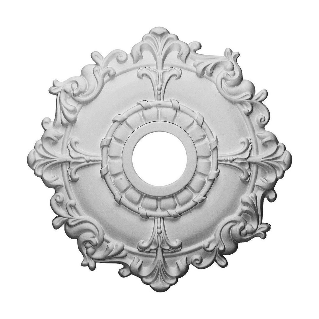 Ekena Millwork CM18RL 18-Inch OD x 3 1/2-Inch ID x 1 1/2-Inch Riley Ceiling Medallion (White)
