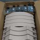 Goovilla Plant Stand with Wheels Heavy Duty, 4Pack Adjustable 15-22 Plant Caddy with Lockable Caster Wheels 440LBS, Rolling Plant Stand/Dolly/Roller for Indoor Outdoor Large Planter, Flower Pot, Beige