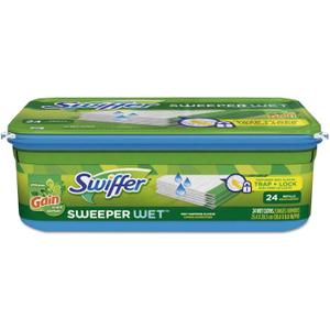 Gain 95532CT Wet Refill Cloths, Gain Original Scent, White, 8 x 10, 24/Pack, 6 Pack/Carton