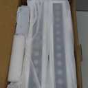 SCON 15W Linear LED Recessed Spotlight 4-Pack, 5 CCT 3000-6500K Aluminum LED Linear Light, Downlight with Trim, Paired with Driver-White and Black, TRIAC Dimming for Kitchen, Living Room, Hallway