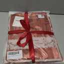 Satin Pajama Set Christmas Red & Pink Striped PJs for Women & Men, Long Sleeve Button-Up Top with Pants