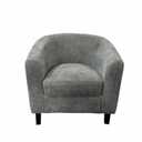 Sitswell Jada Upholstered Accent Chair in Grey