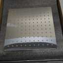 Shower Faucet Set Bathroom Square Rain Shower Head and Handle Set, Wall Mounted Shower Fixtures With Shower Valve and Trim Kit 10 inch Brushed Nickel