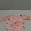 Newborn Photography Outfits Girl, Baby Girl Photoshoot Props, Lace Romper with Headband for 0-3 Months Newborn Pink