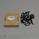 24PCS Zinc Coat Hooks, Metal Single Prong Wall Hooks with 48 Screws, No Rust Black Wall Hooks for Hanging Towel, Coat, Scarf, Bag, Hat, Cup, Key