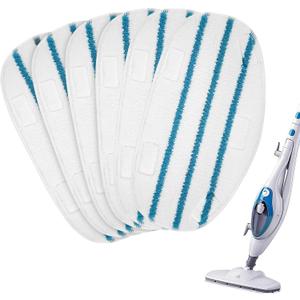 Steam Mop Pads for PurSteam ThermaPro 10-in-1 and ThermaPro 211 Steam Mop Cleaner, Pur steam Mop Replacement Pads Microfiber Reusable Steam Mop Pads for Steamer Floor Cleaning, 6 Pack