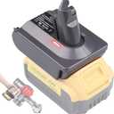 BTRUI for Dyson V6 Adapter for Dewalt 20V Battery Convert to for Dyson V6 Absolute/Motohead/Animal+Fluffy/Mattress/DC58 DC59 DC61 DC62 SV04 SV09 Vacuum Converter (only DW20V6 Adapter)