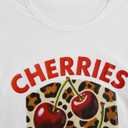 SOLY HUX Women's Vintage T-Shirt Short Sleeve Leopard Graphic Tees Crew Neck Streetwear Shirts (White, M)