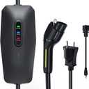 Level 1&2 EV Charger, Electric Vehicle Portable Charger with 20FT Cable, 3.5KW 16Amp Home EV Car Charging Station, 110V-240V NEMA 6-20 & NEMA 5-15 Plug Adapter, for All SAE J1772