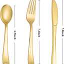 N9R 60PCS Gold Plastic Silverware - Gold Plastic Cutlery Set Disposable Flatware Dinnerware -30 Forks, 15 Spoons, 15 Knives for Party, Thanksgiving, Christmas