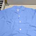 Fruit of the Loom mens Long Sleeve Broadcloth Pajama Set (Large, Medium Blue)