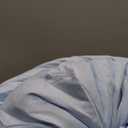 ANGIYUIN 5Pcs Queen Size Comforter Sets Light Blue Ruffle Bedding Sets Vintage Farmhouse Bed Sets Solid Elegance Boho Bed in A Bag for Girls WomenLight Blue Queen